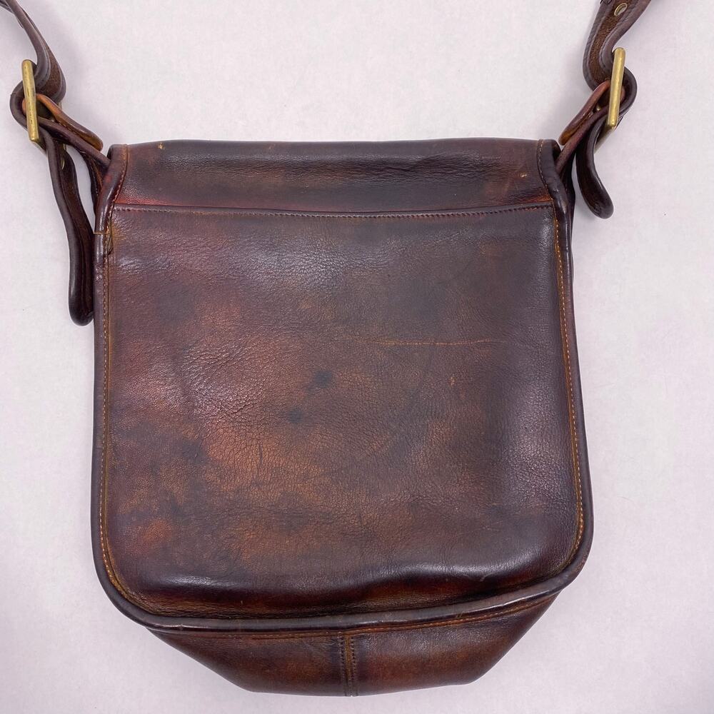 Vintage 1970's Coach Courier Pouch 8920 Leather Bag Brown - Picture 5 of 7